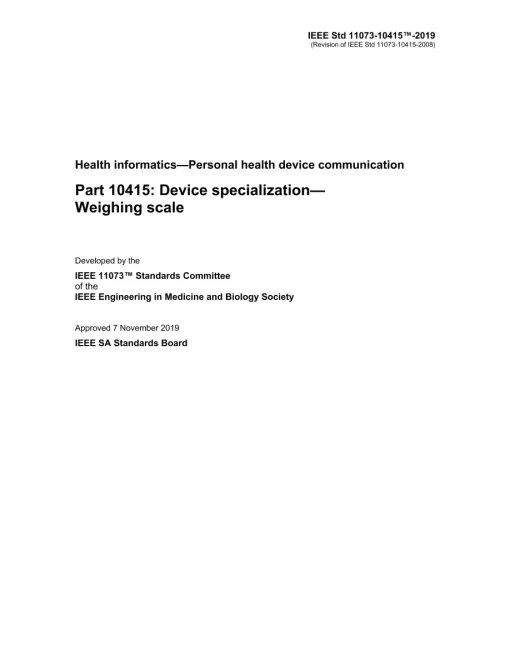 IEEE 11073-10415-2019 pdf