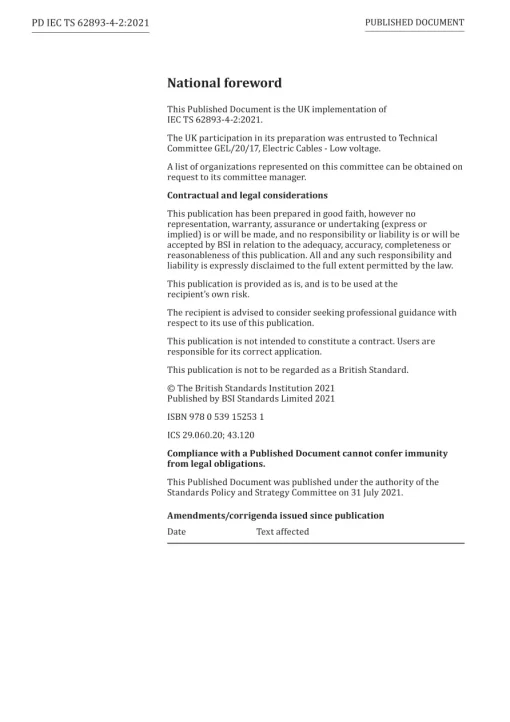 BS PD IEC TS 62893-4-2:2021 pdf