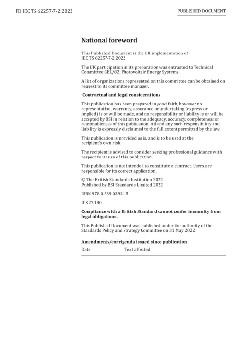 BS PD IEC TS 62257-7-2:2022 pdf