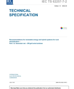 BS PD IEC TS 62257-7-2:2022 pdf