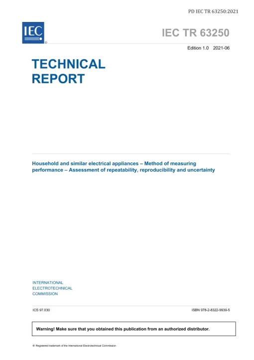 BS PD IEC TR 63250:2021 pdf