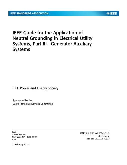 IEEE C62.92.3-2012 pdf