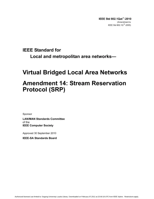 IEEE 802.1Qat-2010 pdf