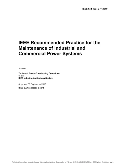 IEEE 3007.2-2010 pdf