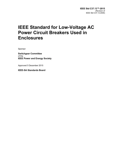 IEEE C37.13-2015 pdf