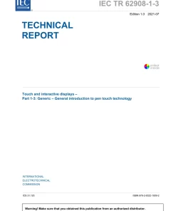 BS PD IEC TR 62908-1-3:2021 pdf