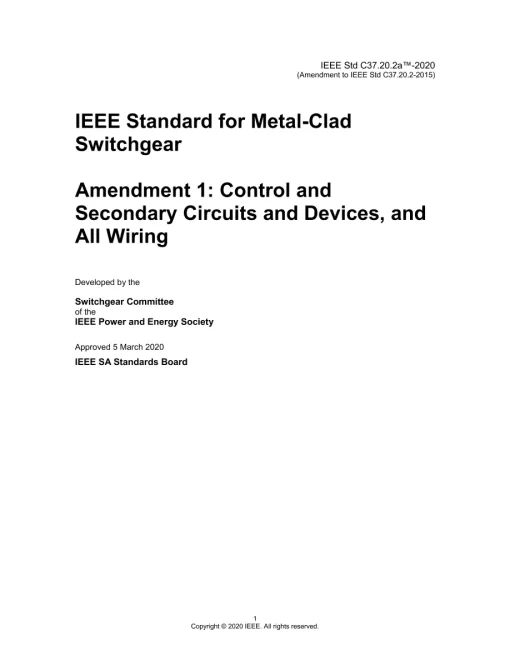 IEEE C37.20.2a-2020 pdf