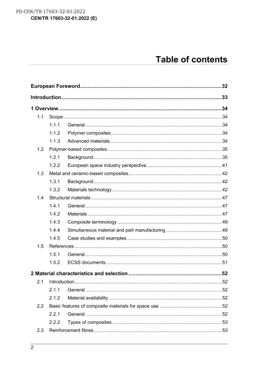 BS PD CEN/TR 17603-32-01:2022 pdf