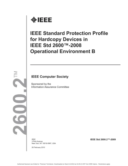 IEEE 2600.2-2009 pdf