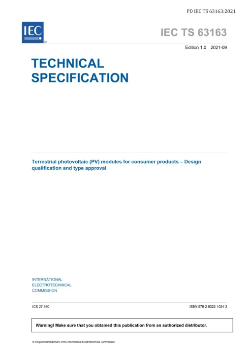 BS PD IEC TS 63163:2021 pdf