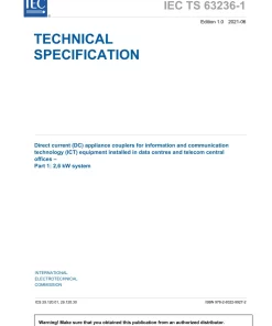 BS PD IEC TS 63236-1:2021 pdf