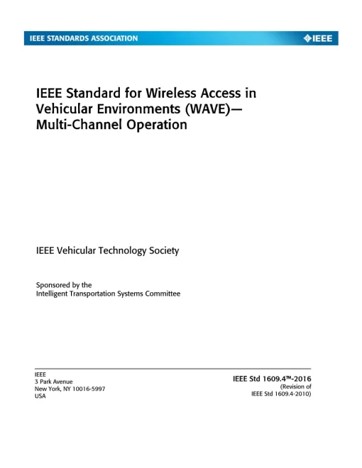 IEEE 1609.4-2016 pdf