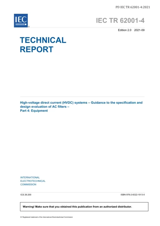 BS PD IEC TR 62001-4:2021 pdf