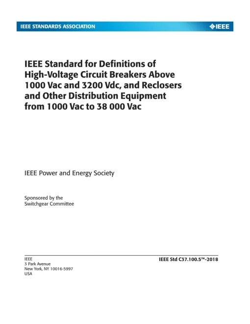 IEEE C37.100.5-2018 pdf