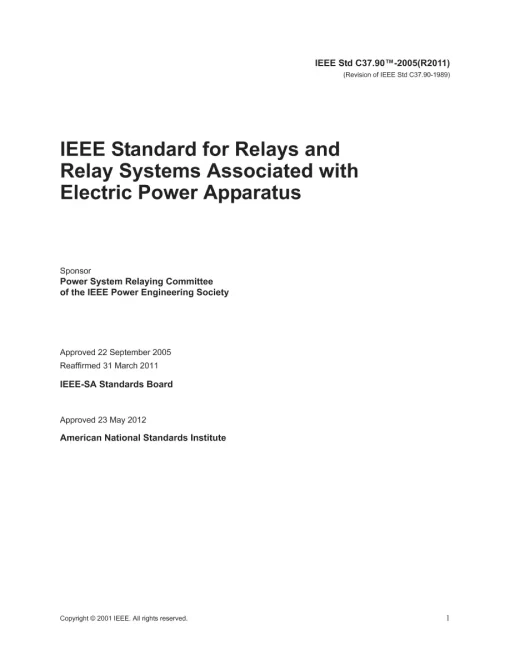 IEEE C37.90-2005 pdf