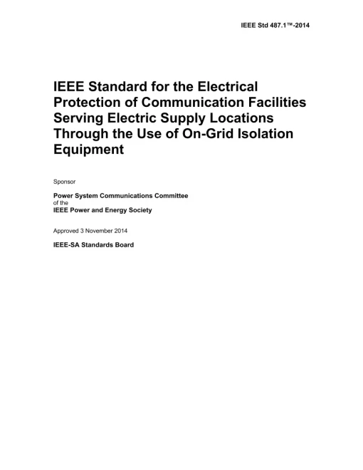 IEEE 487.1-2014 pdf