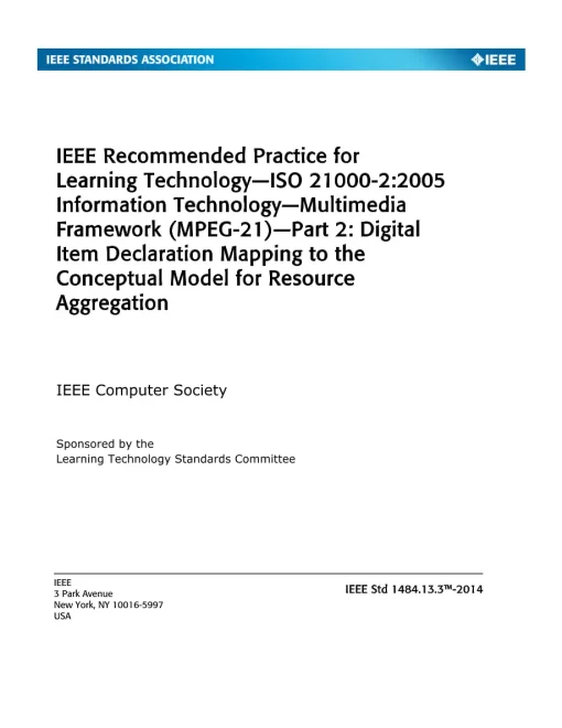 IEEE 1484.13.3-2014 pdf