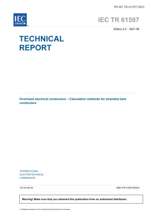 BS PD IEC TR 61597:2021 pdf