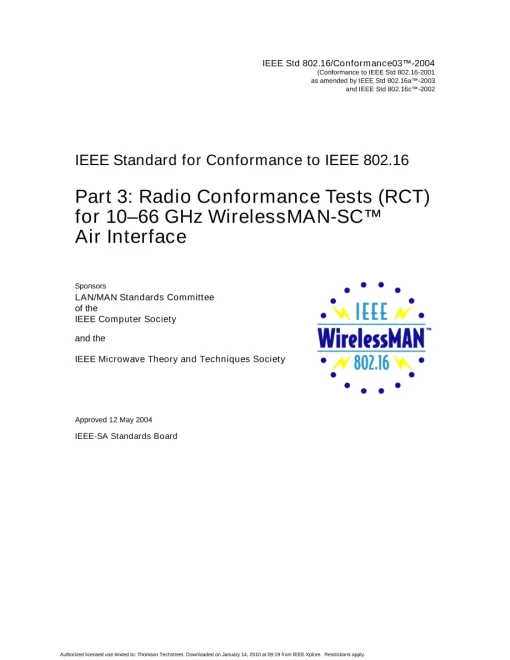 IEEE 802.16/Conformance03-2004 pdf