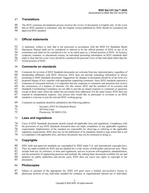 IEEE C57.32a-2020 pdf