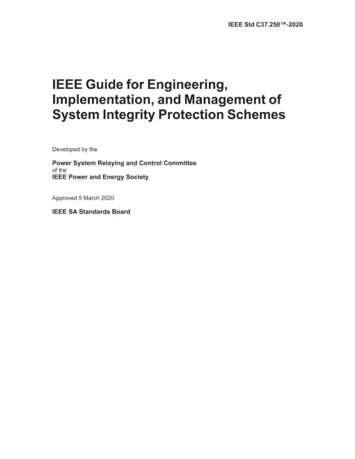 IEEE C37.250-2020 pdf