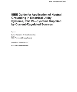 IEEE C62.92.6-2017 pdf