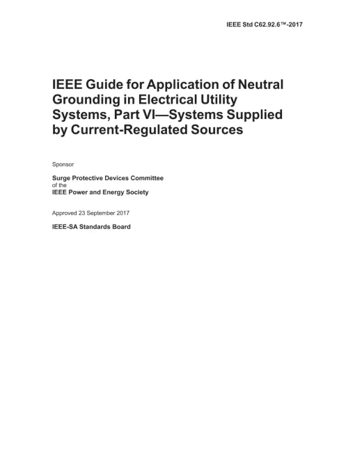 IEEE C62.92.6-2017 pdf