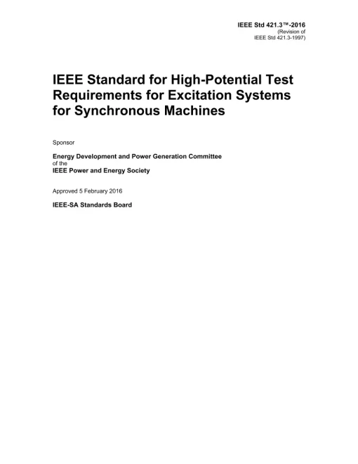 IEEE 421.3-2016 pdf