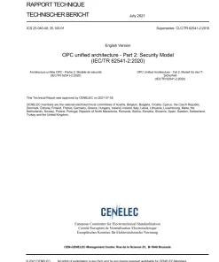 BS PD CLC IEC/TR 62541-2:2021 pdf