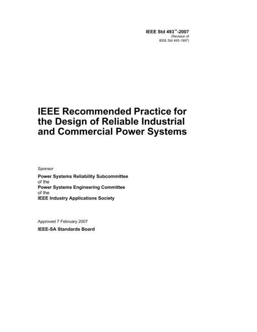 IEEE 493-2007 pdf