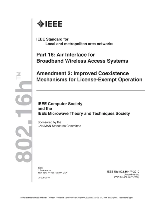 IEEE 802.16h-2010 pdf