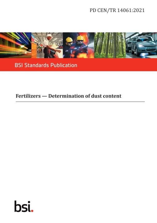 BS PD CEN/TR 14061:2021 pdf