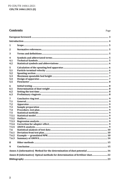 BS PD CEN/TR 14061:2021 pdf