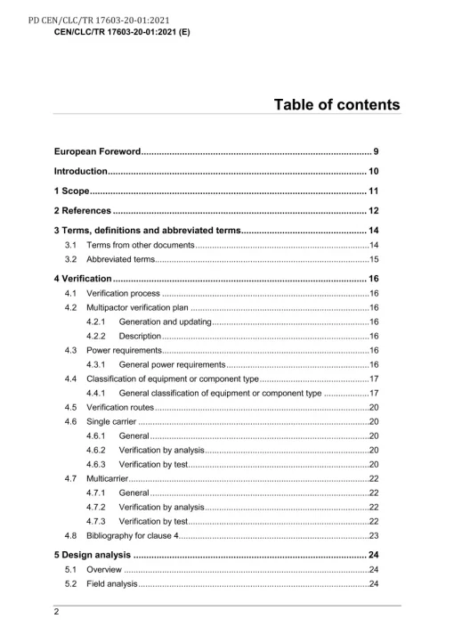 BS PD CEN/CLC/TR 17603-20-01:2021 pdf