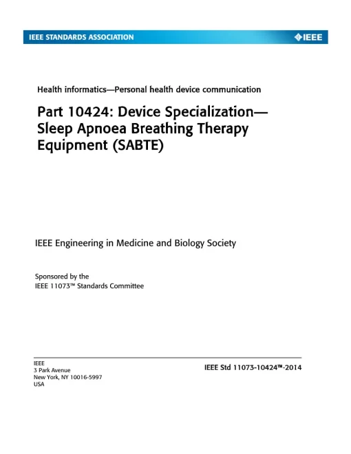 IEEE 11073-10424-2014 pdf