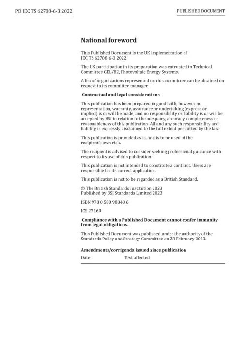 BS PD IEC TS 62788-6-3:2022 pdf