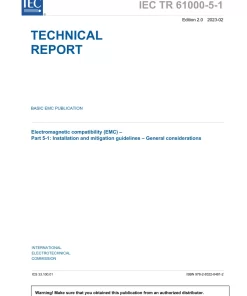 BS PD IEC TR 61000-5-1:2023 pdf