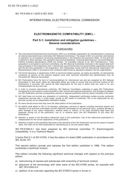 BS PD IEC TR 61000-5-1:2023 pdf