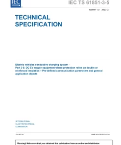 BS PD IEC TS 61851-3-5:2023 pdf