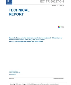 BS PD IEC TR 60297-3-1:2023 pdf