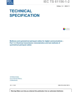 BS PD IEC TS 61156-1-2:2023 pdf