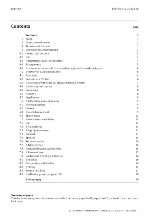 BS BSI Flex 0 v2.0:2022-08 pdf