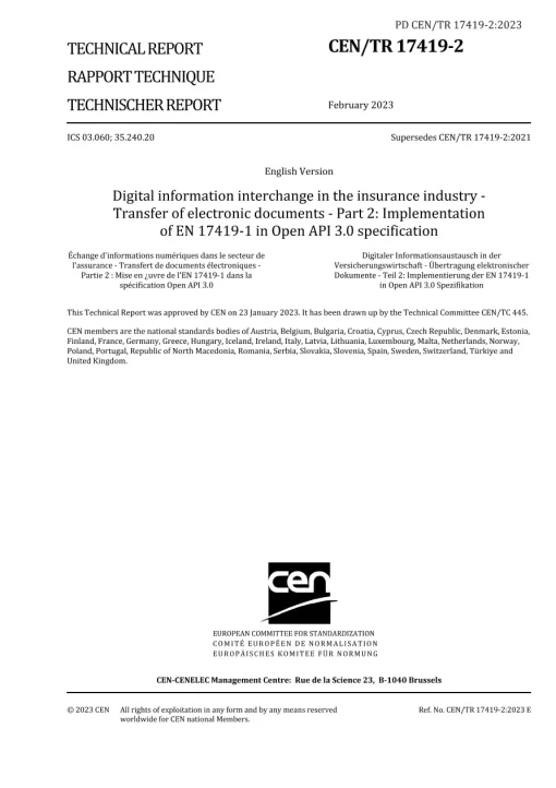 BS PD CEN/TR 17419-2:2023 pdf