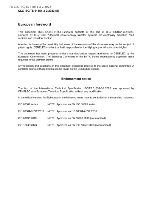 BS PD CLC IEC/TS 61851-3-2:2023 pdf