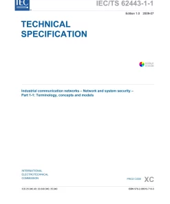 BS PD IEC/TS 62443-1-1:2009 pdf