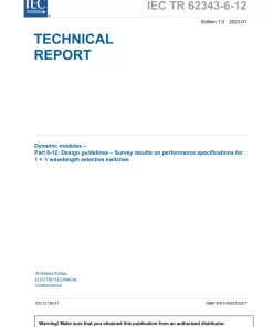 BS PD IEC TR 62343-6-12:2023 pdf