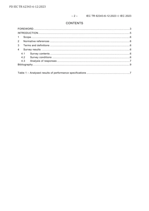 BS PD IEC TR 62343-6-12:2023 pdf