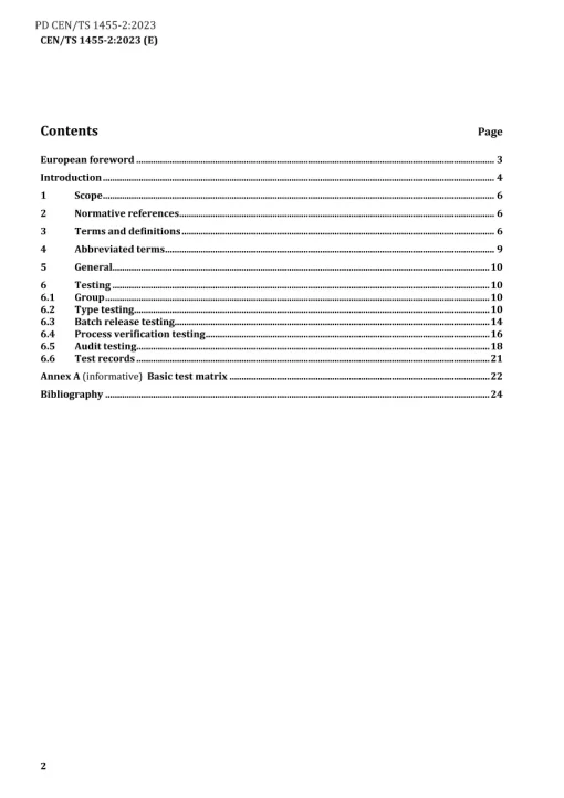 BS PD CEN/TS 1455-2:2023 pdf