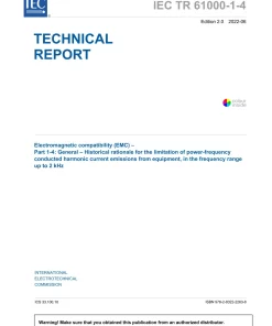 BS PD IEC TR 61000-1-4:2022 pdf