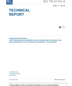 BS PD IEC TR 61191-9:2023 pdf